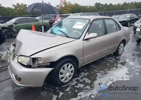 2002 Toyota Corolla Le from USA, damaged, VIN 1NXBR12E82Z615593